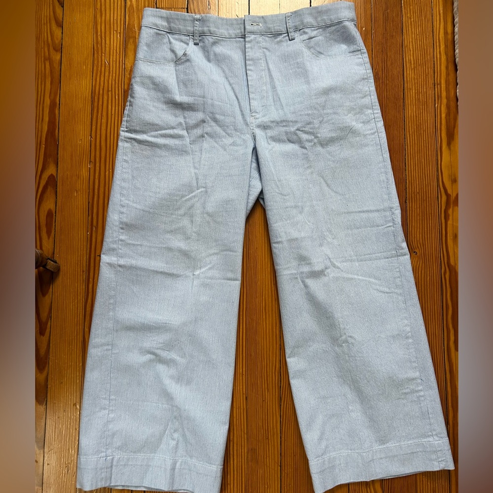 J Crew Ella high-rise wide-leg cropped pant 30